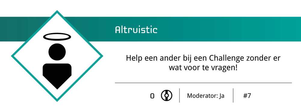 Achievement 3: Help someone else without a reward Achievement 3: Help someone else without a reward